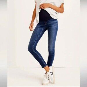 NWT MADEWELL Maternity Skinny Jeans Blue Danny Wash 32 MSRP $138